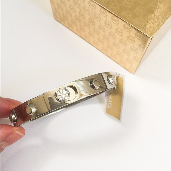 Michael Kors Astor double hinge bangle bracelet - Picture 4 of 6